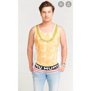 NWT Show Me Your Mumu Surfs Up Tank Muscle Mens Bro Tank Swim Beach Medium